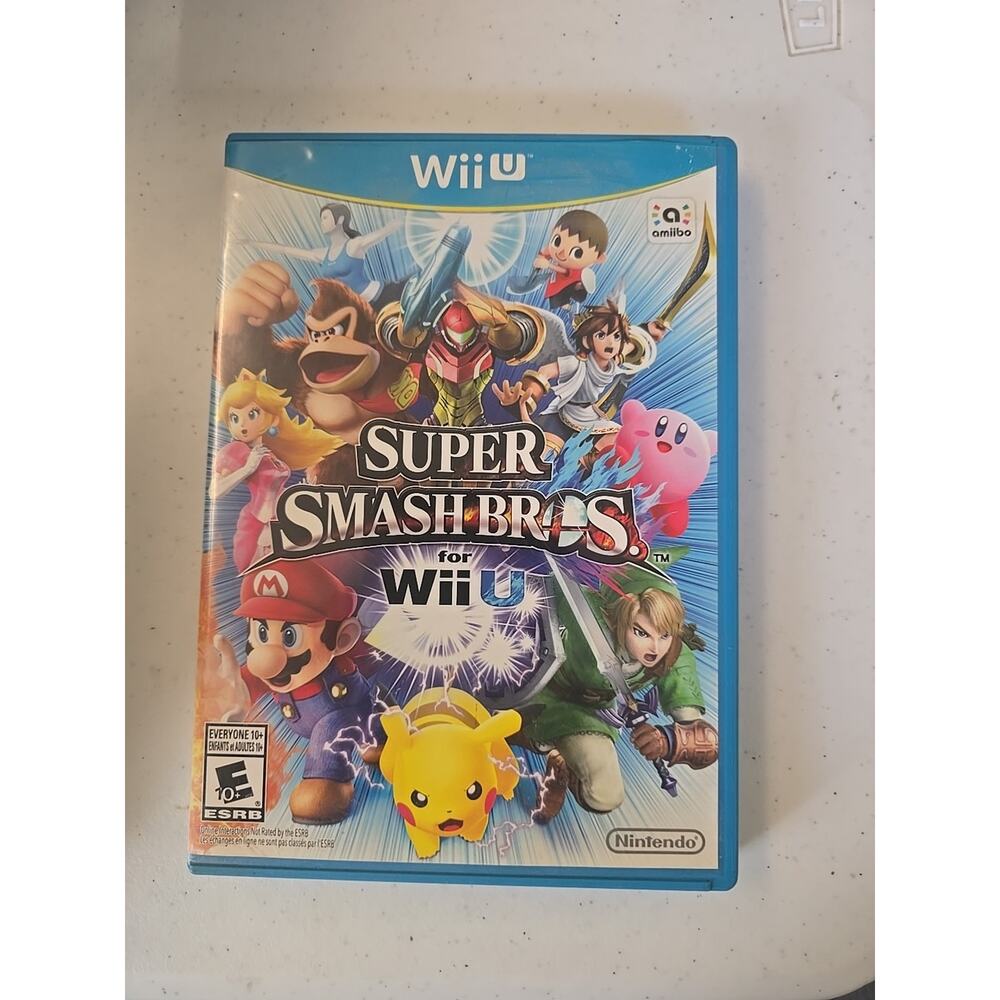 Super Smash Bros. (Nintendo Wii U 2014) DISK + CASE